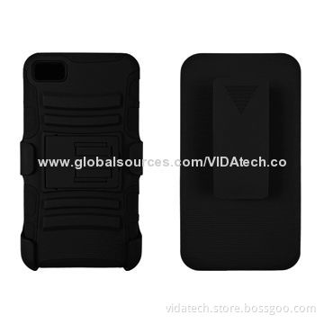 Combo Holster/2 in 1 Silicone and Rubber PC Case for BB Blackberry 10 OS, Manufacturer